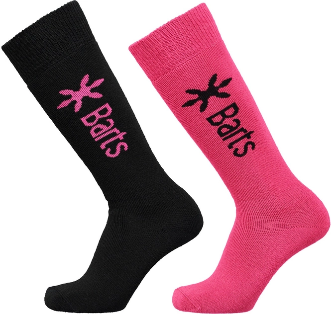 Ski Socks Barts Basic Black & Fuchsia (2-pack)