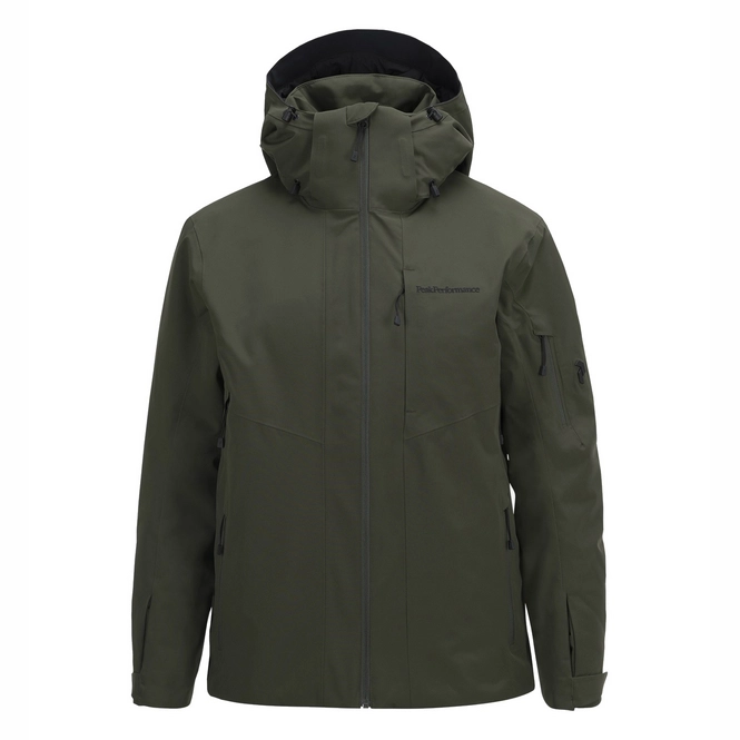 Ski Jacket Peak Performance Men Maroon 2 Forest Night