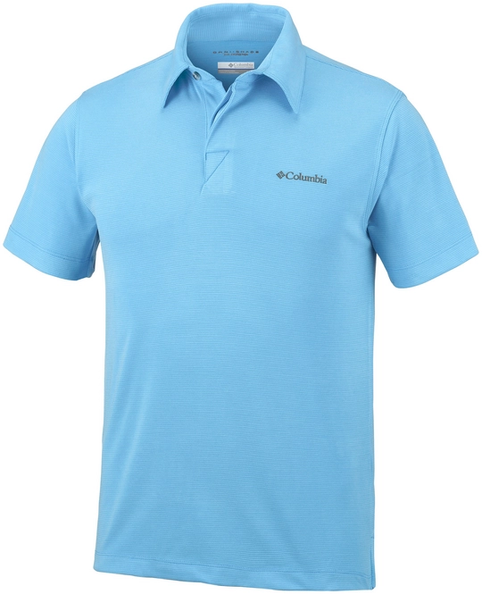 Polo Shirt Columbia Men Sun Ridge Blue Sky