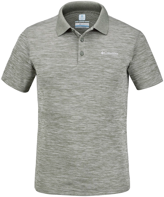 Polo Shirt Columbia Men Zero Rules Cypress Heather