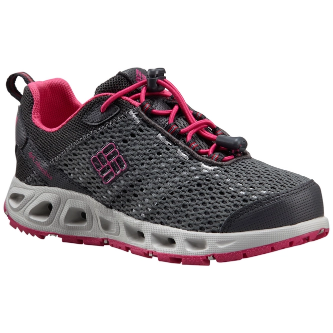 Walking Shoe Columbia Youth Drainmaker III Dark Grey Ultra Pink