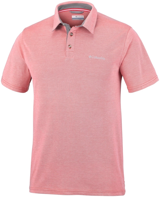 Polo Shirt Columbia Men Nelson Point Red Spark