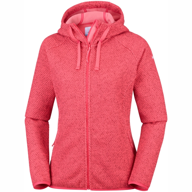 Hoodie Columbia Women Pacific Point Full Zip Red Coral