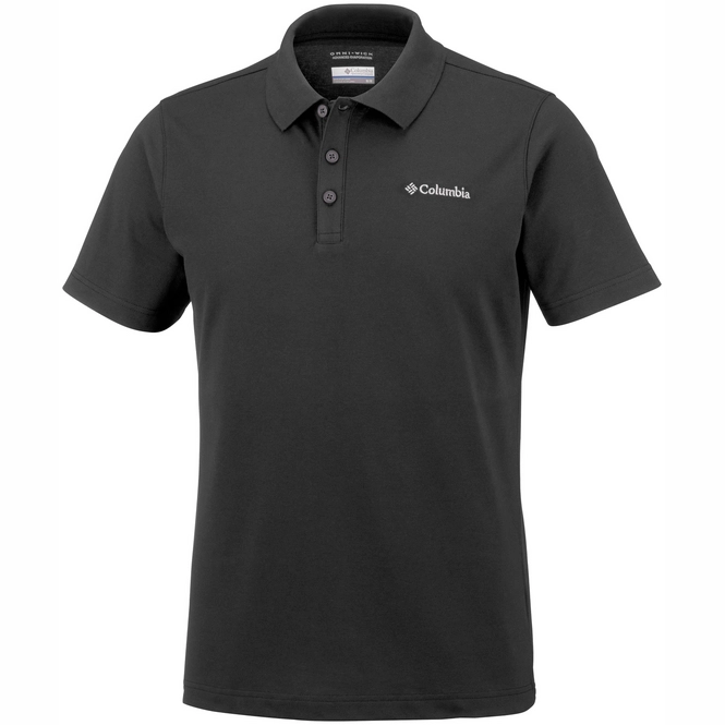 Polo Shirt Columbia Men Elm Creek Stretch Black
