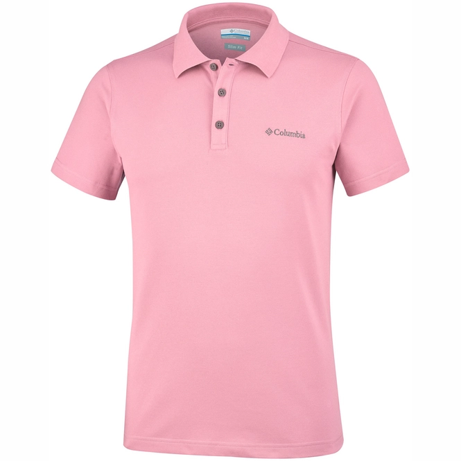Polo Shirt Columbia Men Elm Creek Stretch Rosewater