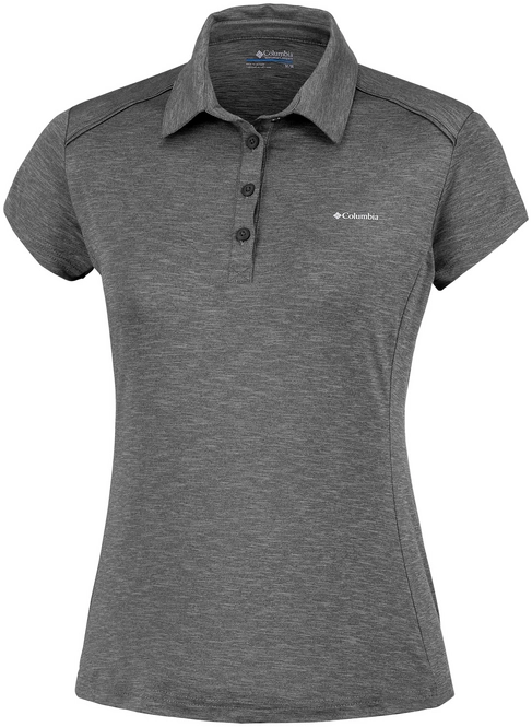 Polo Shirt Columbia Women Firwood Camp Black Heather
