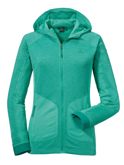 Hoodie Schöffel Women Fleece Corrientes Spectra Green