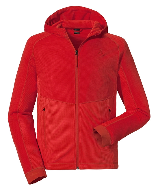 Hoodie Schöffel Men Fleece Corrientes Fiery Red
