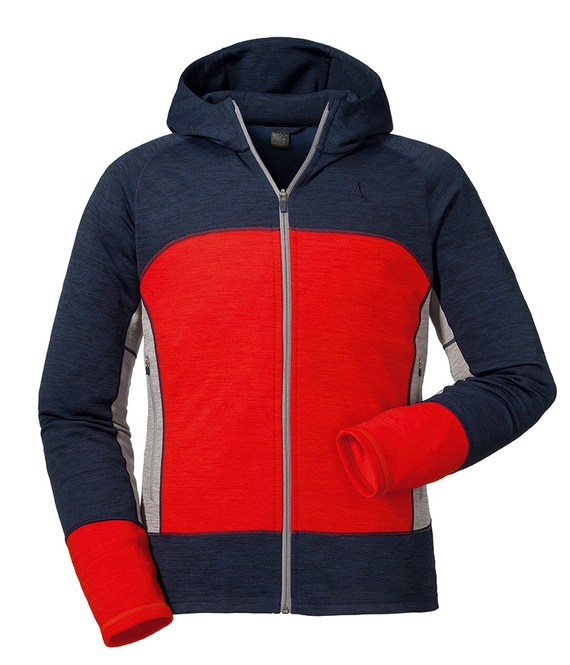 Hoodie Schöffel Men Fleece Trentino Red
