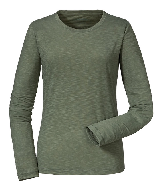 Long Sleeve T-Shirt Schöffel Women La Molina2 Agave Green