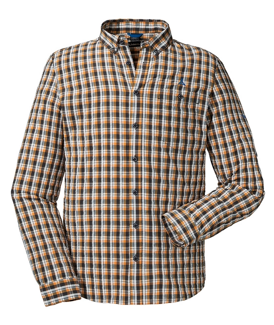 Shirt Schöffel Men Kuopio2 UV LG Dark Cheddar