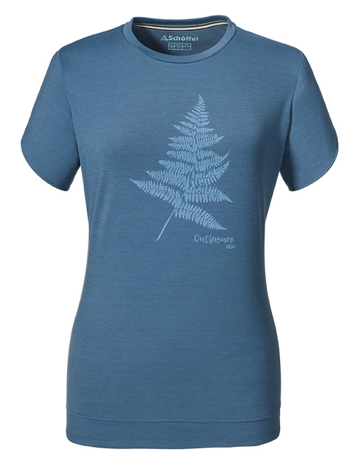 T-Shirt Schöffel Womens Swakopmund Blue Horizon
