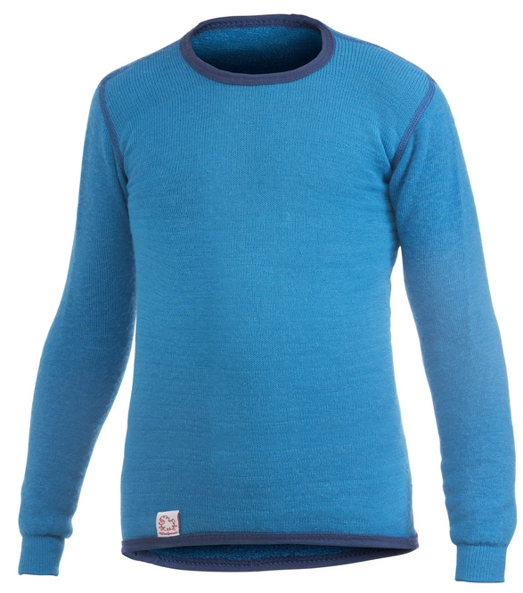 Jumper Woolpower Kids Crewneck 200 Dolphine Blue