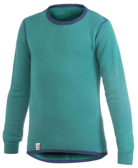 Jumper Woolpower Kids Crewneck 200 Turtle Green