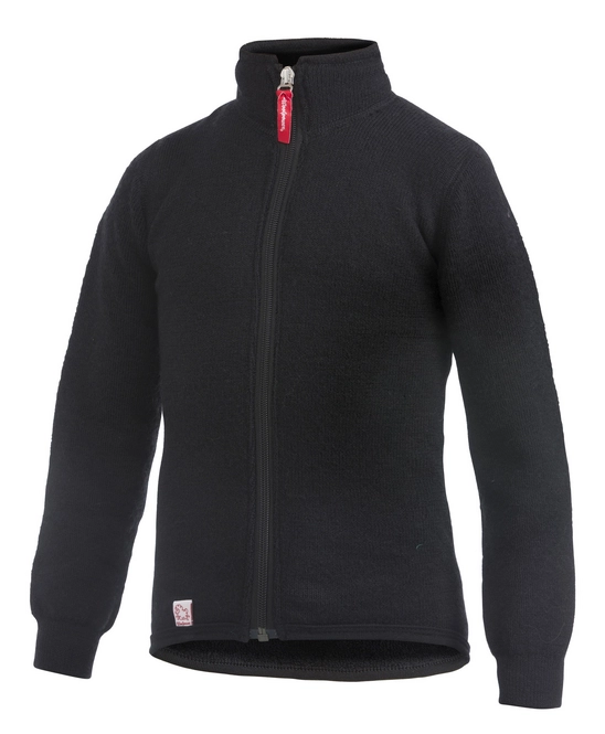 Thermal Jacket Woolpower Kids Full Zip 400 Pirate Black