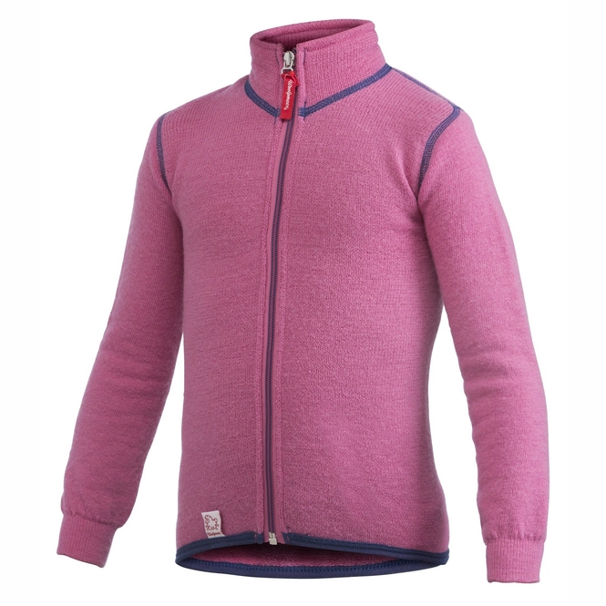 Thermal Jacket Woolpower Kids Full Zip 400 Sea Star Rose
