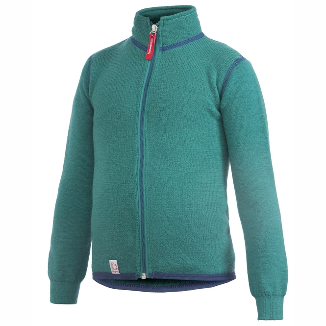 Thermal Jacket Woolpower Kids Full Zip 400 Turtle Green
