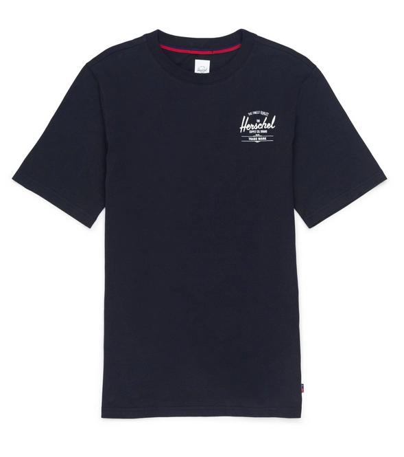 T-Shirt Herschel Supply Co. Men Tee Classic Logo Black White