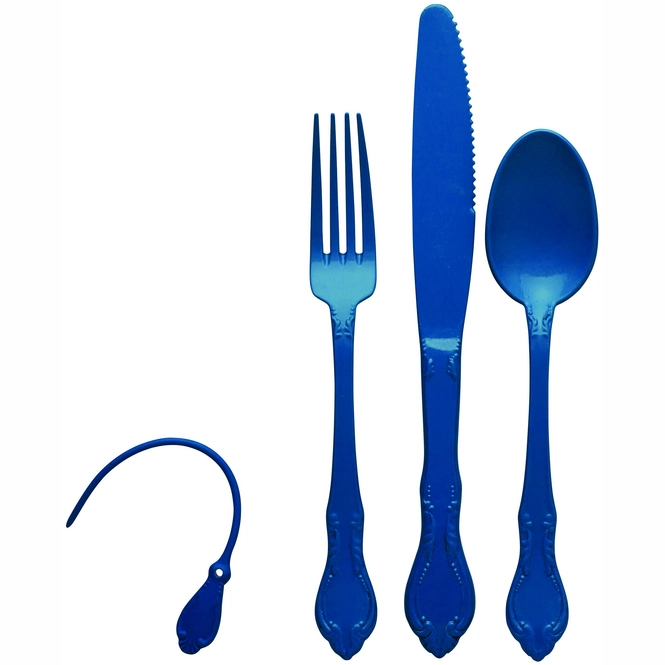 Cutlery Set Aladdin To Go Blue (3 Parts)