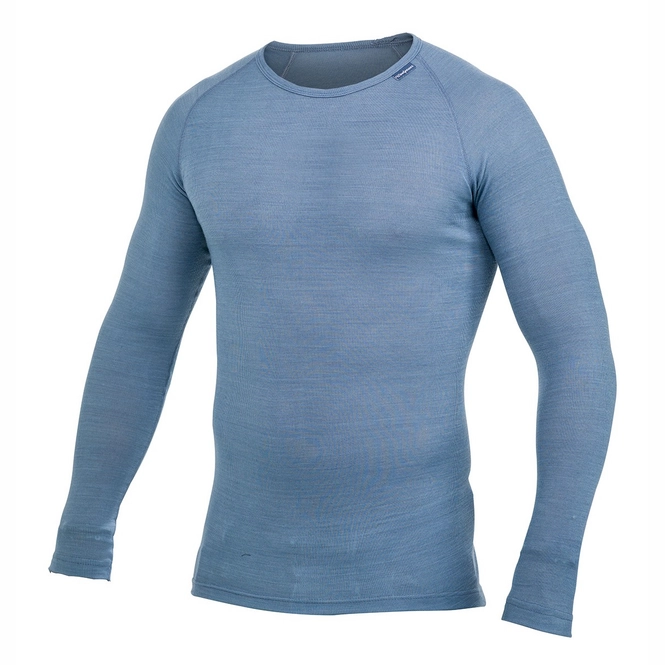 Thermal Long Sleeve T-Shirt Woolpower Crewneck Lite 2017 Nordic Blue