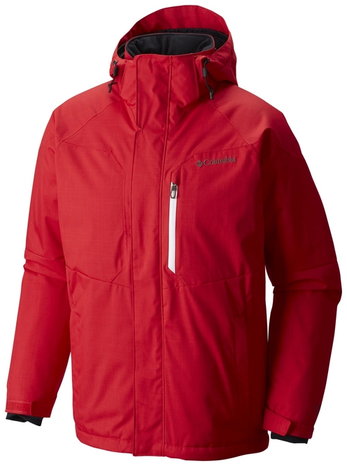 Ski Jacket Columbia Men Alpine Action Mountain Red