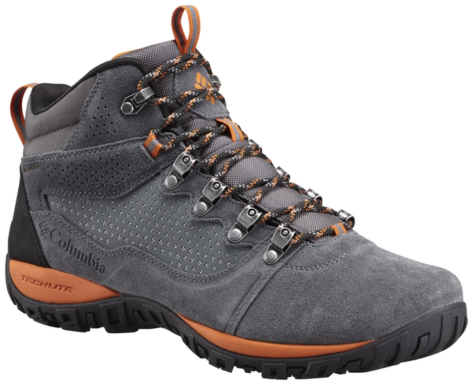Walking Shoes Columbia Men Peakfreak Venture Mid Suede WP Graphite Desert Sun