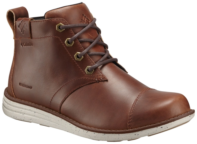 Boots Columbia Men Irvington Leather Chukka WP Cinnamon Maple