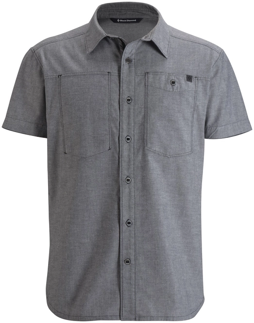 Shirt Black Diamond Men Ss Chambray Modernist Shirt Slate
