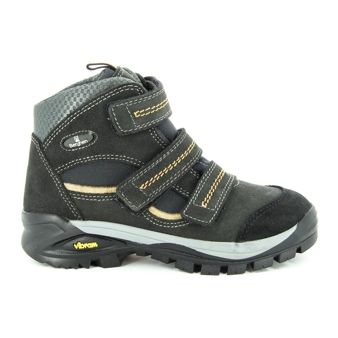 Walking Boots Berghen Sarezzo Velcro Kids Anthracite Arancio