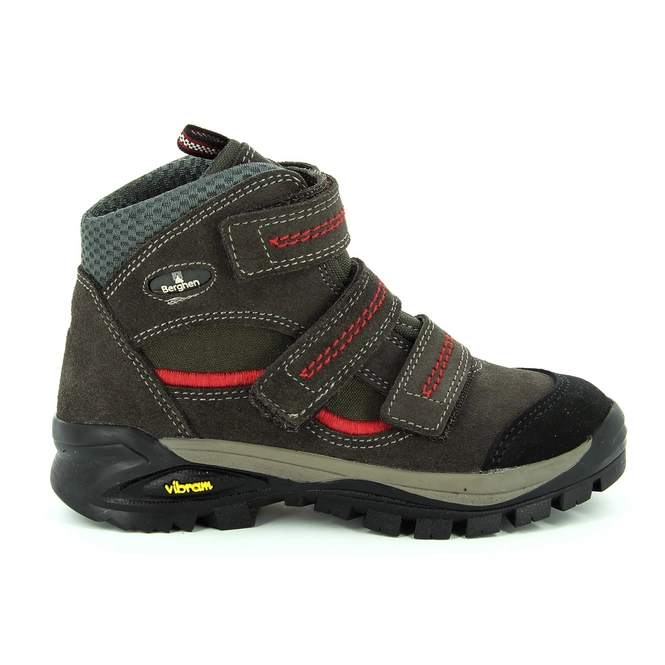 Walking Boots Berghen Sarezzo Velcro Kids Piovra Rosso