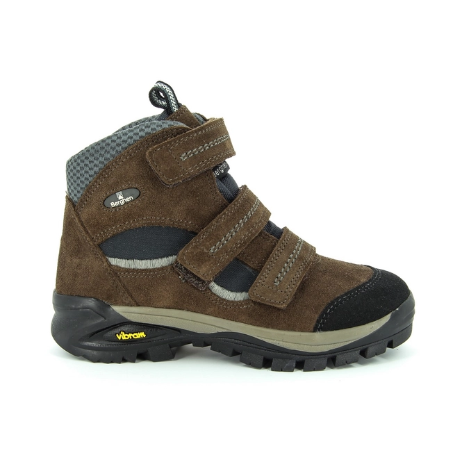 Walking Boots Berghen Sarezzo Velcro Kids Caffé Grey