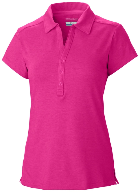 Polo Shirt Columbia Women Shadow Time Haute Pink