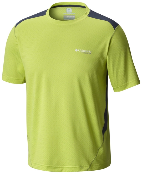 T-Shirt Columbia Titan Ice Mens Short Sleeve Voltage Heather Zinc