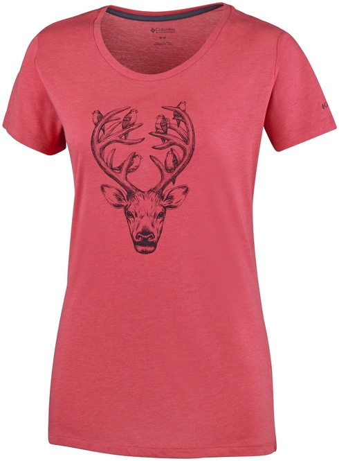 T-Shirt Columbia Outdoor Buddies Short Sleeve Tee Sunset Red