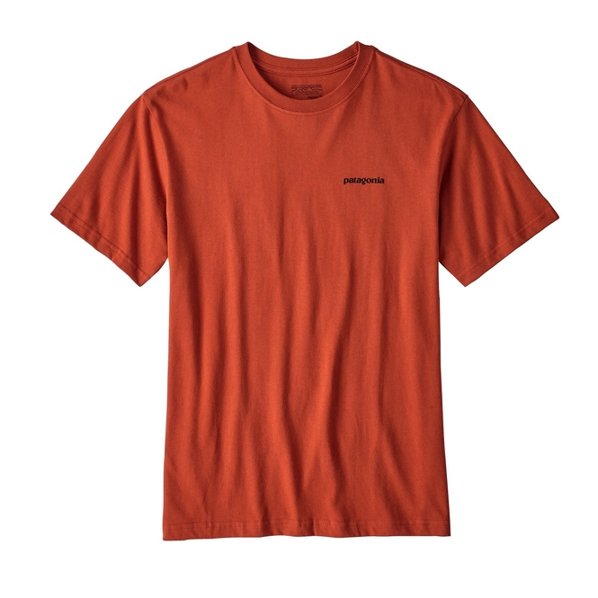 T-Shirt Patagonia Men's P-6 Logo Cotton Roots Red