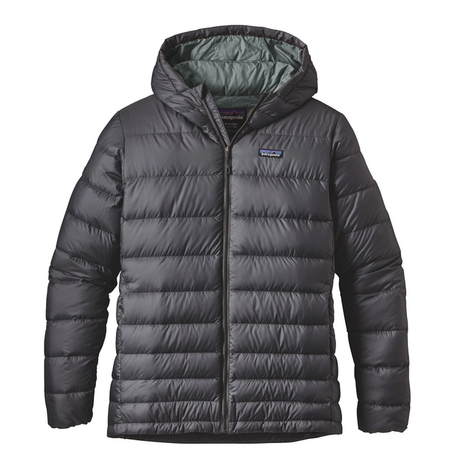 Winter Jacket Patagonia Men's Hi-Loft Down Hoodie Forge Grey Nouveau Green