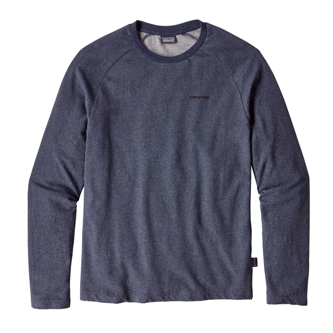Jumper Patagonia Men's P-6 Logo LW Crew Sweatshirt Navy Blue