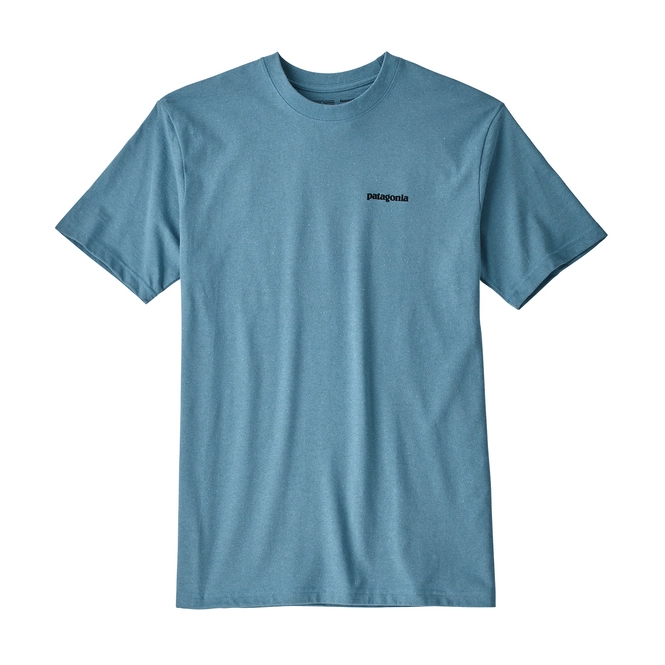 T-Shirt Patagonia Men P-6 Logo Responsibili-Tee Mako Blue