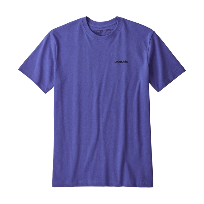 T-Shirt Patagonia Mens P-6 Logo Responsibili-Tee Violet Blue