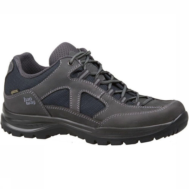 Walking Shoes Hanwag Gritstone II Wide GTX Asphalt Black
