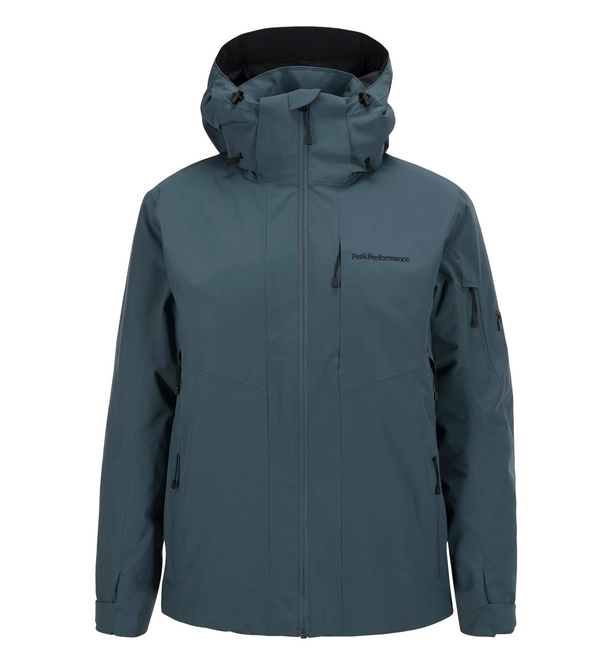Ski Jacket Peak Performance Men Maroon 2 Blue Steel