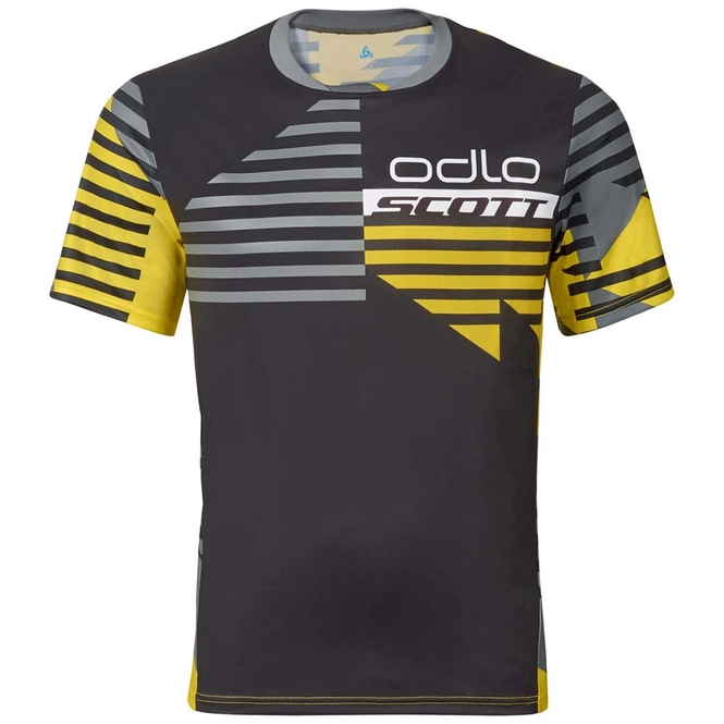Cycling Jersey Odlo Mens S/S Morzine Scott Black