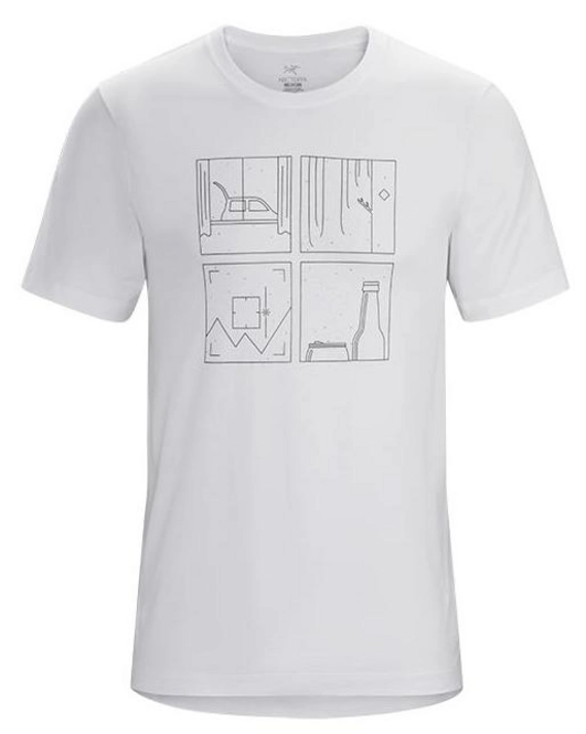 T-Shirt Arc'teryx Mens Quadrants SS White