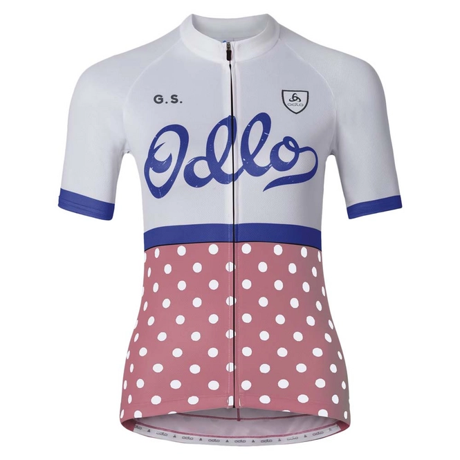 Cycling Jersey Odlo Womens Stand-Up Collar S/S Full Zip Ride