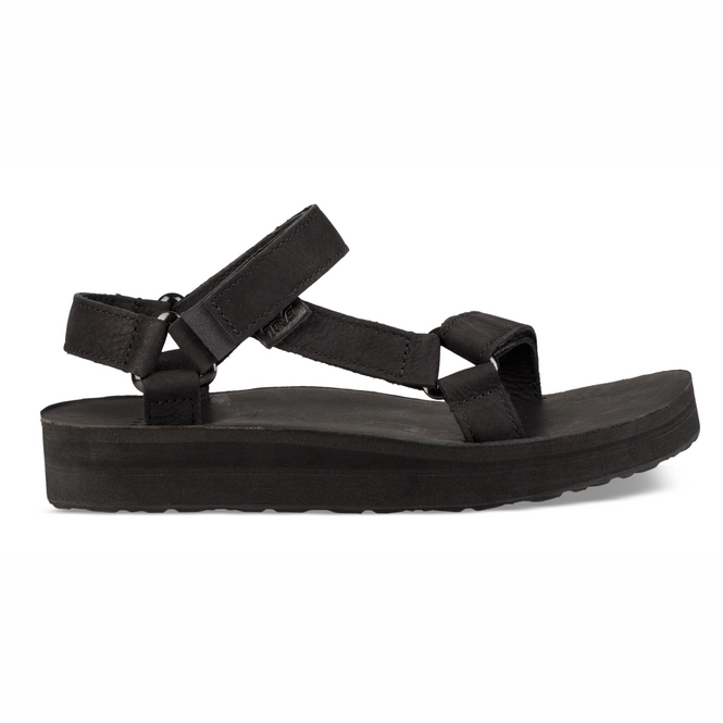Teva Womens Midform Universal Leather Black