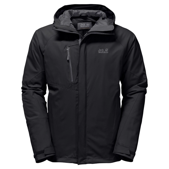 Winter Jacket Jack Wolfskin Men Troposphere Black