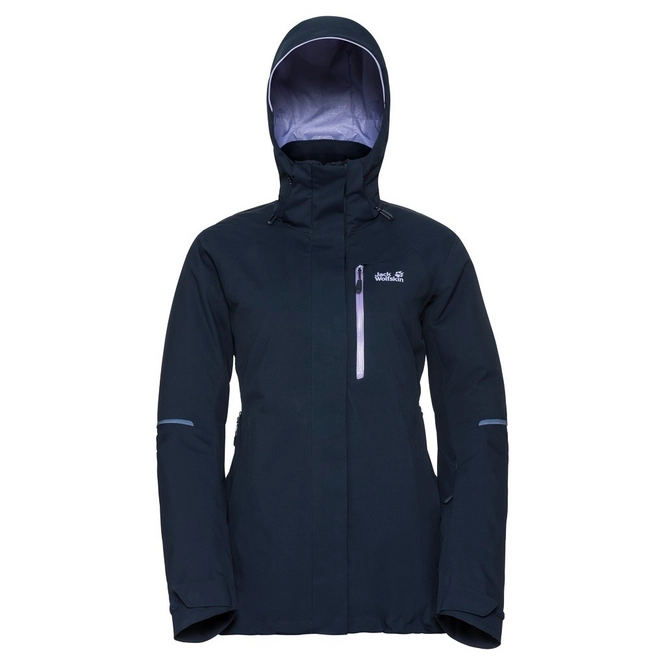 Ski Jacket Jack Wolfskin Women Exolight Icy Midnight Blue