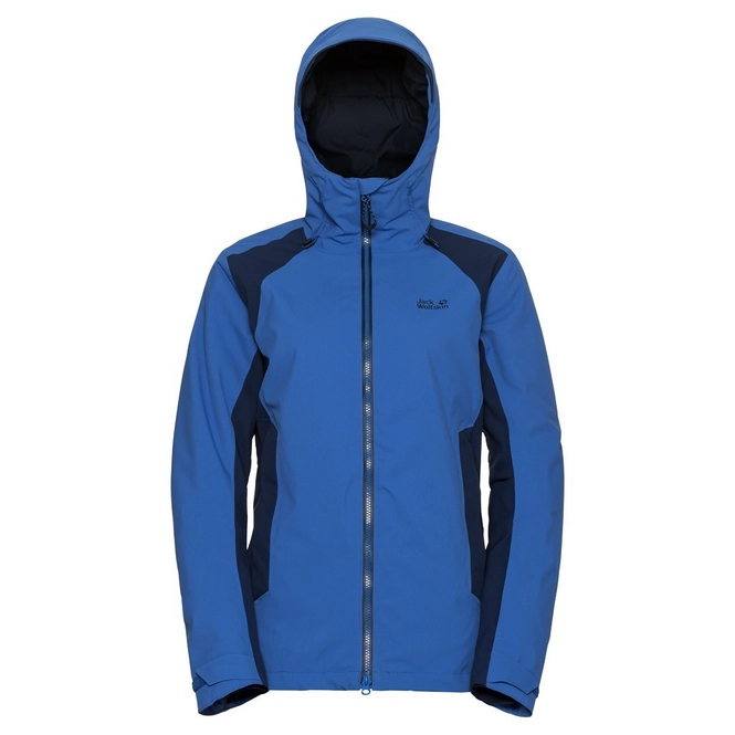 Ski Jacket Jack Wolfskin Women Exolight Base Jacket Coastal Blue