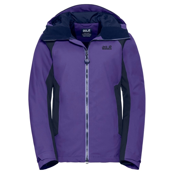 Ski Jacket Jack Wolfskin Women Exolight Base Jacket Purple