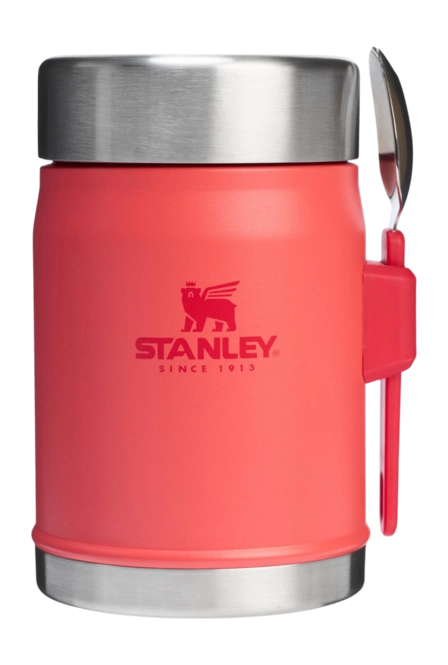 Food Jar Stanley The Legendary + Spork Hot Coral 0.4L